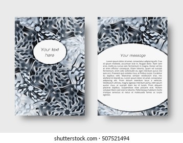Brochure template with place for text

