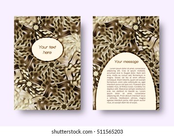 Brochure template with place for text

