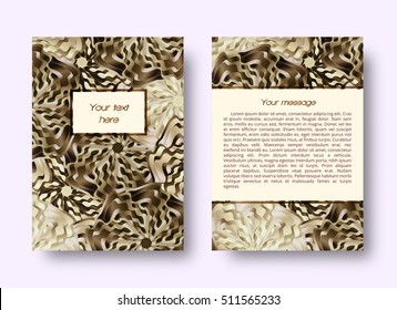 Brochure template with place for text

