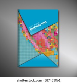Brochure template - report design business template for print and presentation. EPS 10.