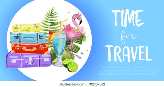 Brochure template for travel agency.