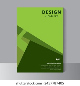 Brochure template vector design, Annual Report, Magazine, Poster, Corporate Presentation, Portfolio, Flyer, infographic, print ready green colour, vector