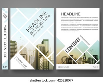 Brochure template vector. Flyers report business magazine poster. Abstract square and city. Cover book presentation minimal  portfolio.  Layout design in A4 size.