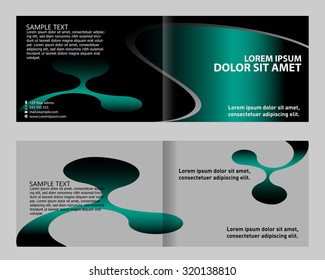 Brochure template vector set, collection 