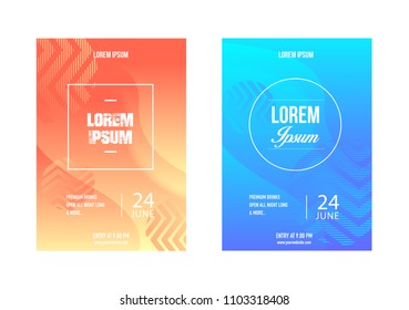 Brochure title sheet design. Colorful geometric background
