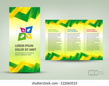 Brochure triangles colorful
