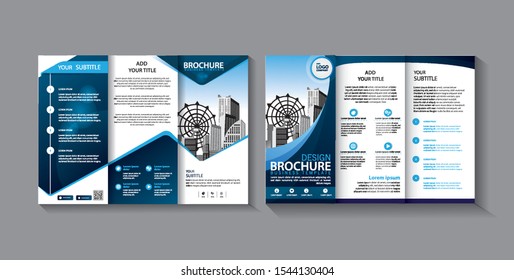 brochure trifold leaflet template for promotion marketing 