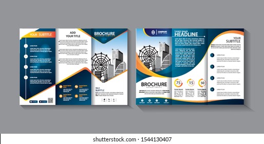 brochure trifold leaflet template for promotion marketing 