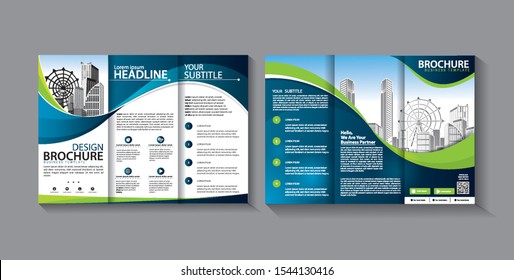 brochure trifold leaflet template for promotion marketing 