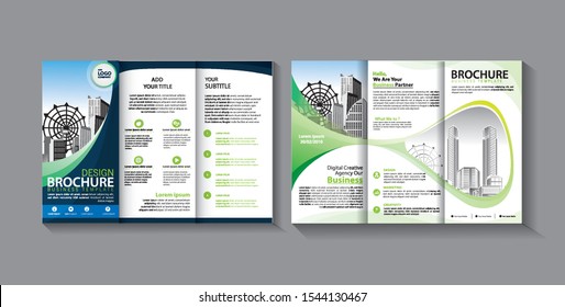 brochure trifold leaflet template for promotion marketing 