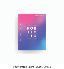 Brochure vector background with holograms