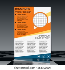 Brochure vector design. Flyer, booklet, poster template.