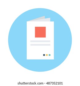 Brochure Vector Icon