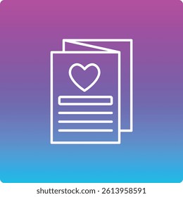 Brochure vector icon. Can be used for printing, mobile and web applications.