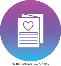 Ícone de vetor de folheto. Pode ser usado para impressão, aplicativos móveis e da Web.