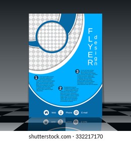 Brochure vector template. Booklet, mockup, business report, magazine cover, flyer, placard, banner, poster vector design. Abstract style design. A4 format.