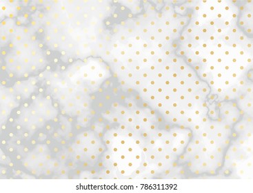 Brochure or vip packaging design, luxury wrap paper template or background in trendy style, with geometric pattern, marble texture, gold metal, vector fashion wallpaper, gift box