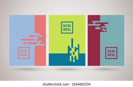 Brochures or banner spuzzle design, vector.