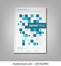 Brochures book or flyer with abstract design pattern