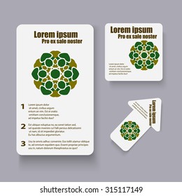Brochures design for social infographic, diagram, presentation