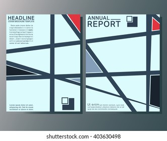 Brochures design template. Cover brochure, flyer, business card layout. Vector illustration