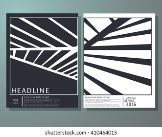 Brochures design template. Cover brochure, flyer, business card layout. Abstract presentation book cover template. Vector illustration