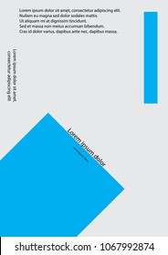 Brochures, design templates of A4 flyers. Vector illustration for business presentation, business paper, corporate document cover and template layouts. Abstract vector EPS 10.