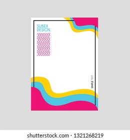 Brochures, leaflets, flyers, closing templates. Minimalist design, modern abstract background concept, vector.