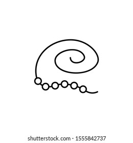 Brock string icon. Simple line, outline vector of optometry icons for ui and ux, website or mobile application