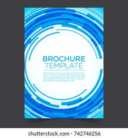 Brockhure template with backgraund technology vector