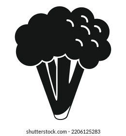 Brocoli bunch icon simple vector. Cabbage vegetable. Plant salad