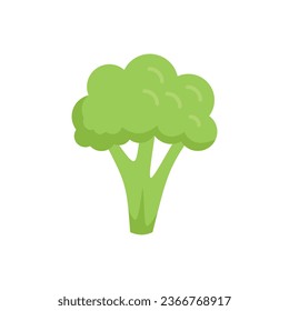 Brocoli cauliflower icon flat vector. Vegetable food. Salad plant isolated