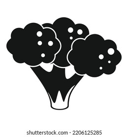 Brocoli head icon simple vector. Vegetable cabbage. Plant salad