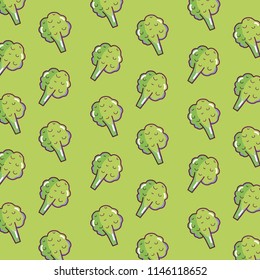 Brocolis pattern background