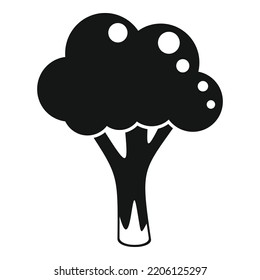 Brocolli icon simple vector. Cabbage food. Salad plant