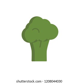 brocolli icon vector. vegetable icon flat style