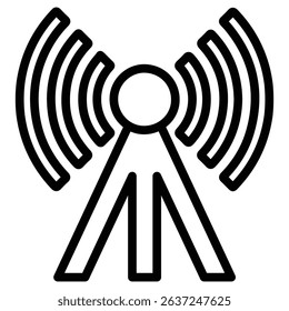 brodcast icon Simple thin line stroke