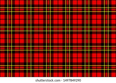 Brodie Tartan. Seamless rectangle pattern for fabric, kilts, skirts, plaids