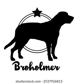 Broholmer perro silueta, perro, razas de perro, logotipo, Vector, silueta, diseño del logotipo, animal, ilustración, icono, signo, diseño, negro, símbolo, mascota