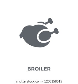 broiler icon. broiler design concept from Kitchen collection. Simple element vector illustration on white background.