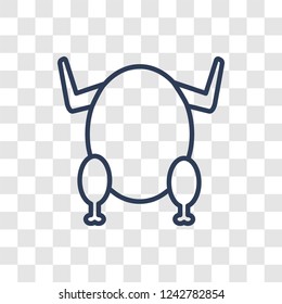 broiler icon. Trendy linear broiler logo concept on transparent background from kitchen collection
