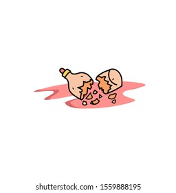 broke bottle logo vector  illustration graphics.