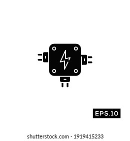 Vector de iconos de cable roto. Vector de símbolo de cable