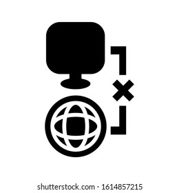 broke connection icon isolated sign symbol vector illustration - high quality black style vector icons
