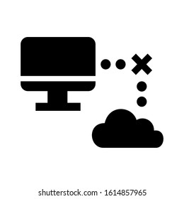 broke connection icon isolated sign symbol vector illustration - high quality black style vector icons
