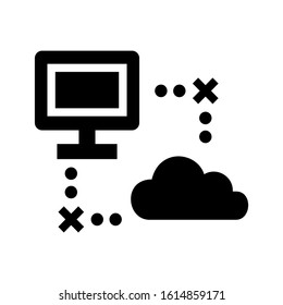 broke connection icon isolated sign symbol vector illustration - high quality black style vector icons
