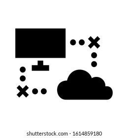 broke connection icon isolated sign symbol vector illustration - high quality black style vector icons
