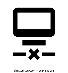 broke connection icon isolated sign symbol vector illustration - high quality black style vector icons
