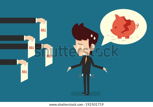 Broke Man Stock Vector (Royalty Free) 192501719