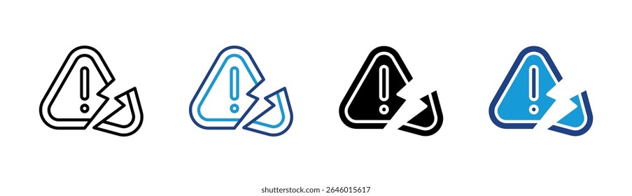 Broken Alert Icon Element For Design